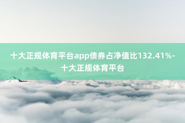 十大正规体育平台app债券占净值比132.41%-十大正规体育平台