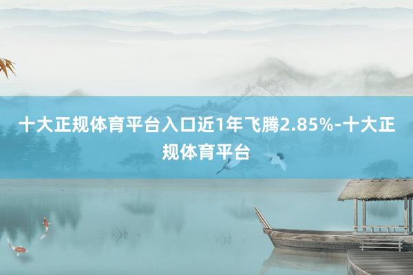 十大正规体育平台入口近1年飞腾2.85%-十大正规体育平台